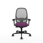 PIQUERAS Y CRESPO Silla de oficina Cilanco con mecanismo Sincro, Morado y Gris
