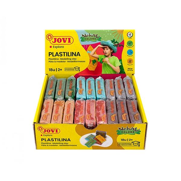 JOVI Plastilina Nature Colors Surtido de Colores 70 Pastillas de 50 g