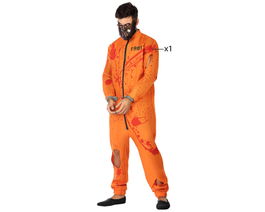 Disfraz Preso Sangriento Hombre Adulto Psicópata Caníbal Halloween Talla M-L
