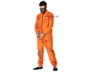 Disfraz Adulto Hombre Preso Sangriento Psicópata Canibal Halloween Tallas M y L - Mono Naranja