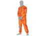 Disfraz Adulto Hombre Preso Sangriento Psicópata Canibal Halloween Tallas M y L - Mono Naranja