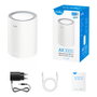Cudy AX3000 Wi-Fi 6 Mesh 2.5G Solution, Blanco, Doble Banda, 2 Puertos Ethernet, 90 m²