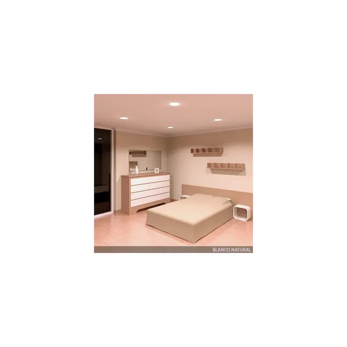 Pack 5 Placas LED 20W 2000Lm 6000ºK Circular Ultrafinas [HO-1027P5-CW]