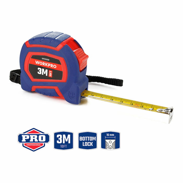 Workpro Flexómetro 3 m x 16 mm
