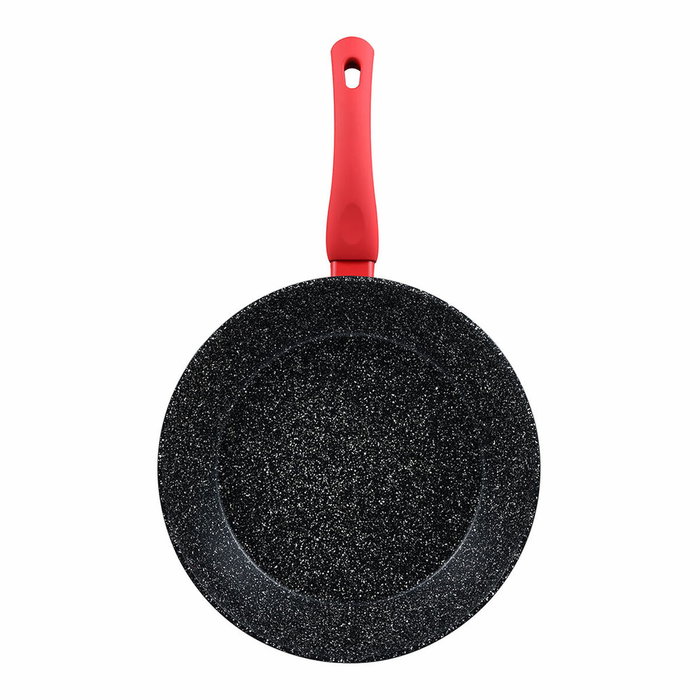 San Ignacio Wok de aluminio forjado de 28 cm para inducción en negro marmolado San Ignacio Wok de aluminio forjado de 28 cm para inducción en negro marmolado