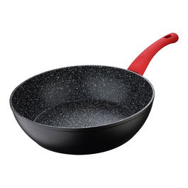 San Ignacio Wok Toledo Aluminio Forjado Inducción Ø 28 cm Antiadherente Libre PFOA y BPA Color Negro