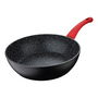 San Ignacio Wok Toledo Aluminio Forjado Inducción Ø 28 cm Antiadherente Libre PFOA y BPA Color Negro