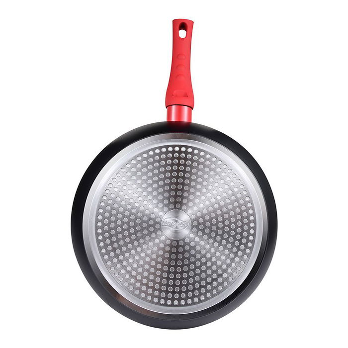 San Ignacio Wok Toledo Aluminio Forjado Inducción Ø 28 cm Antiadherente Libre PFOA y BPA Color Negro