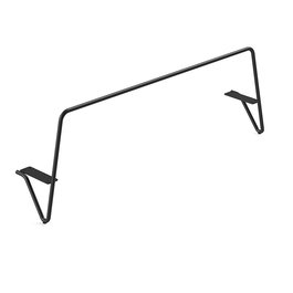 Q&Q Pata Metal Vernice H100 XL Negro L850 L970 Exterior para Sofás y Muebles, Altura 100 mm, Largo 850 mm