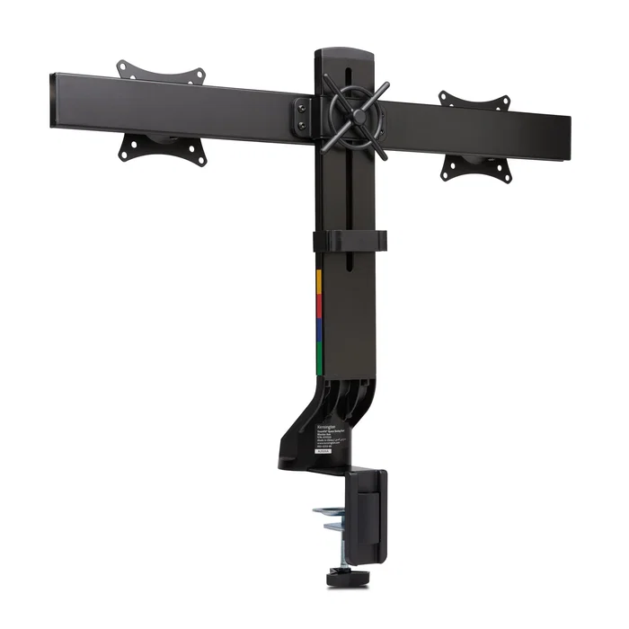 Kensington K55513WW Soporte para 2 Monitores hasta 68,6 cm (27") SmartFit Brazo Dual de Escritorio Negro, Ajustable, Ahorro de Espacio