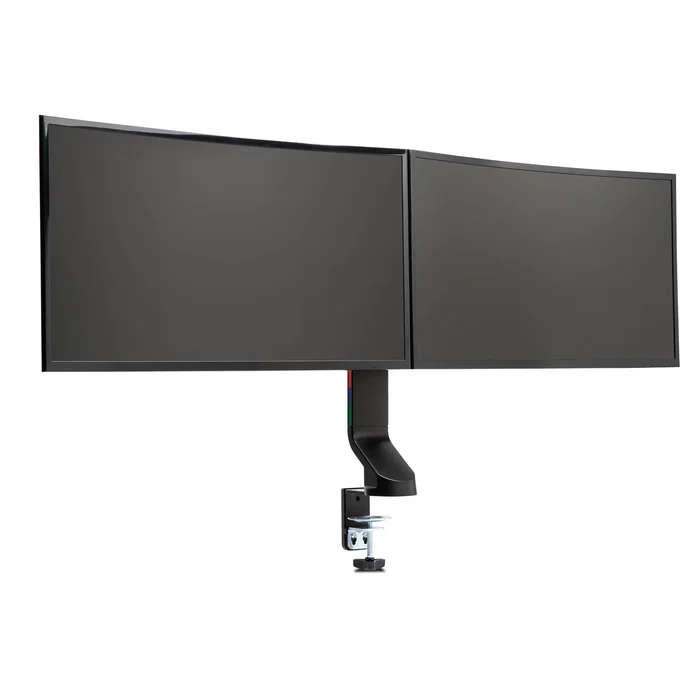Kensington K55513WW Soporte para 2 Monitores hasta 68,6 cm (27") SmartFit Brazo Dual de Escritorio Negro, Ajustable, Ahorro de Espacio