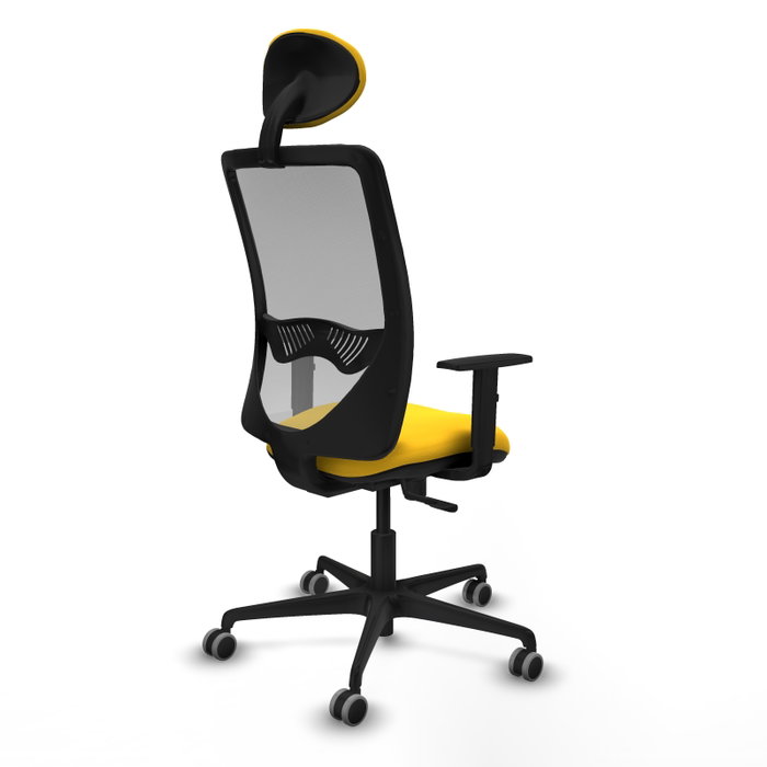 PIQUERAS Y CRESPO Silla de oficina Zulema con mecanismo Sincro, Amarillo y Gris PIQUERAS Y CRESPO Silla de oficina Zulema con mecanismo Sincro, Amarillo y Gris