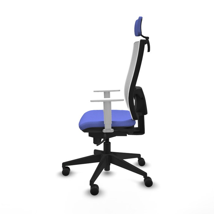 PIQUERAS Y CRESPO Silla de oficina Horna con mecanismo Sincro, Azul claro y Blanco PIQUERAS Y CRESPO Silla de oficina Horna con mecanismo Sincro, Azul claro y Blanco