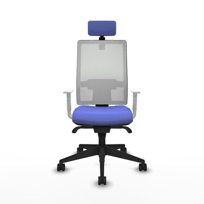 PIQUERAS Y CRESPO Silla de oficina Horna con mecanismo Sincro, Azul claro y Blanco PIQUERAS Y CRESPO Silla de oficina Horna con mecanismo Sincro, Azul claro y Blanco