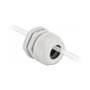 DeLOCK Prensaestopas PG21 para cable plano, Gris, 2 piezas