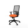 PIQUERAS Y CRESPO Silla de oficina Horna Naranja y Gris