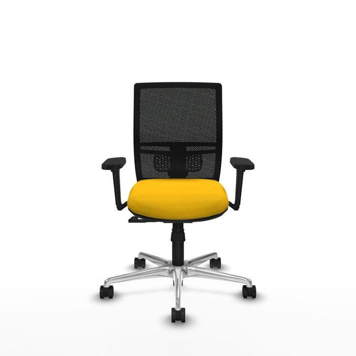 PIQUERAS Y CRESPO Silla de oficina Yunquera con mecanismo Sincro, Amarillo y Negro PIQUERAS Y CRESPO Silla de oficina Yunquera con mecanismo Sincro, Amarillo y Negro