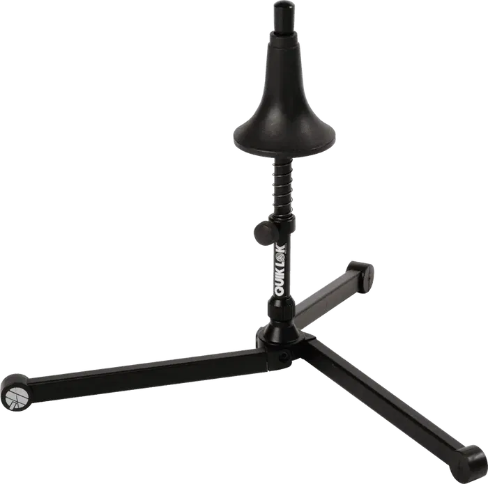 Quiklok Soporte para Corneta/Trompeta Negro, Acero Plegable, Altura Regulable