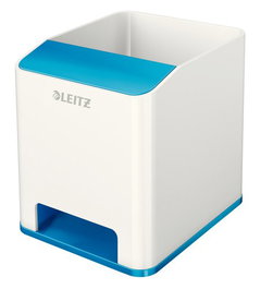 Cubilete Leitz Wow Dual Azul Metalizado/Blanco