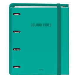 Carpebloc Dohe Colour Vibes A4 4 Anillas Mixtas 35 Mm Con Recambio 100Hj. 90Gr. Cuadric.5X5 Verde