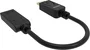 Vision Adaptador de Cable de Vídeo TC-DPHDMI/BL, DisplayPort Hembra a HDMI Tipo A (Estándar) Macho, Negro