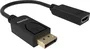 Vision Adaptador de Cable de Vídeo TC-DPHDMI/BL, DisplayPort Hembra a HDMI Tipo A (Estándar) Macho, Negro