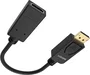 Vision Adaptador de Cable de Vídeo TC-DPHDMI/BL, DisplayPort Hembra a HDMI Tipo A (Estándar) Macho, Negro