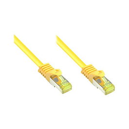 GoodConnections Cable de parcheo RJ45 Cat. 7 S/FTP, 0,25m, amarillo