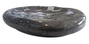 DKD Home Decor Plato de Gres Esmaltado Negro Símil Piedra 22x20,5x4 cm