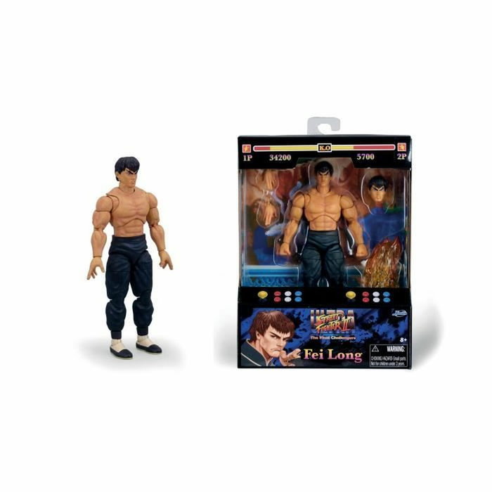 Jada Toys Ultra Street Fighter II: The Final Challengers Figura 1/12 Fei-Long 15 cm