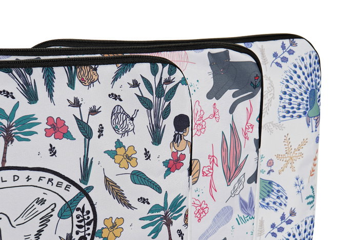 DKD Home Decor Funda para iPad Poliéster y Algodón Wild&free Tropical Surtido de 3 DKD Home Decor Funda para iPad Poliéster y Algodón Wild&free Tropical Surtido de 3