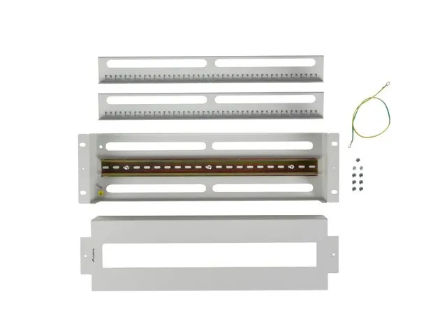 Lanberg AK-VDP103-S Panel de distribución de tensión 19 pol 3U con rail DIN TS-35 Gris Lanberg AK-VDP103-S Panel de distribución de tensión 19 pol 3U con rail DIN TS-35 Gris