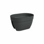 Artevasi Jardinera Capri Campana para Balcón 40 cm Antracita