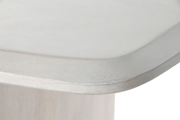 DKD Home Decor Mesa Comedor 100 x 76 x 218 cm Mango Blanco