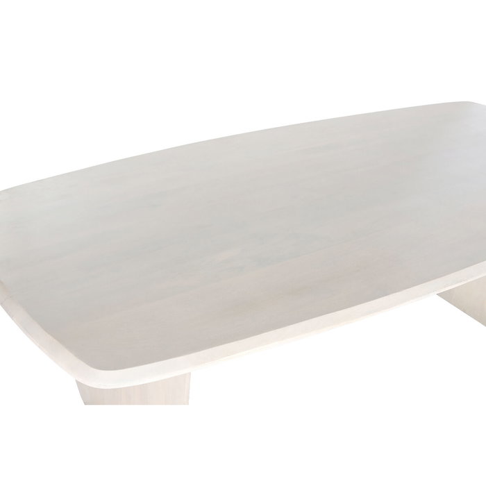 DKD Home Decor Mesa de Comedor Mango 218x100x76 Blanco