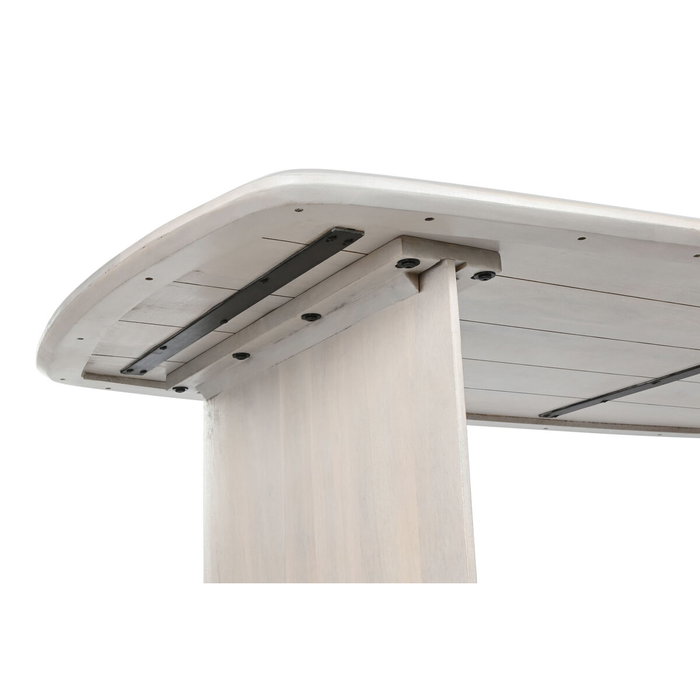 DKD Home Decor Mesa de Comedor Mango 218x100x76 Blanco