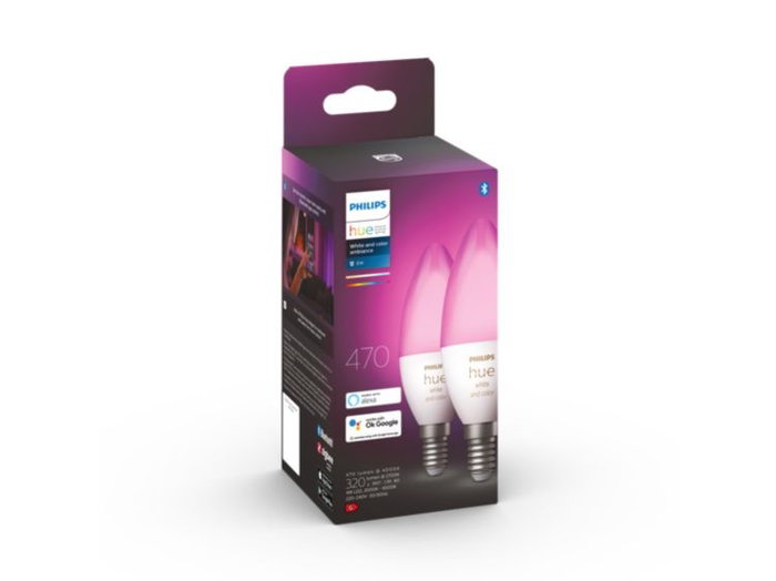 Philips Hue E14 RGBW Vela 2-Pack