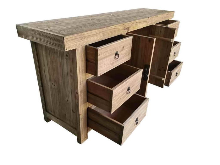 DKD Home Decor Buffet de Madera Natural 180x45x85 DKD Home Decor Buffet de Madera Natural 180x45x85