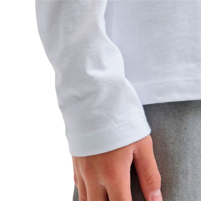 Camiseta de Manga Larga Infantil Jack & Jones Jjurban Ls Crew Neck Blanco 8-9 Años