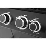 Cookingbox Paarl 9760185 Barbacoa de Gas, 4 Quemadores, Superficie 60 x 42 cm, con Parrilla Calentadora, Acero