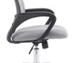 Q-connect Silla de Oficina Siena Malla Base Metálica, Blanco/Gris, Altura Max 1000mm, Anchura 560mm, Profundidad 570mm