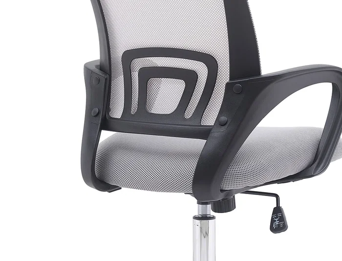 Q-connect Silla de Oficina Siena Malla Base Metálica, Blanco/Gris, Altura Max 1000mm, Anchura 560mm, Profundidad 570mm