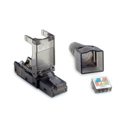 Value Conector de Cable RJ45 Negro y Transparente