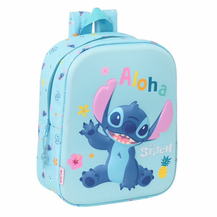 Safta Mochila 3D Stitch Disney para Guardería y Preescolar