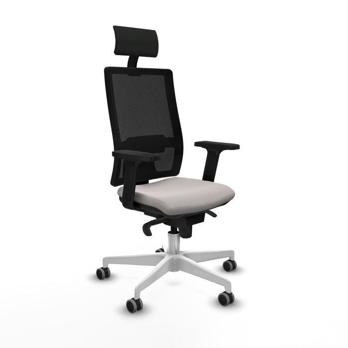 PIQUERAS Y CRESPO Silla de oficina Horna Blanca con Mecanismo Sincro PIQUERAS Y CRESPO Silla de oficina Horna Blanca con Mecanismo Sincro
