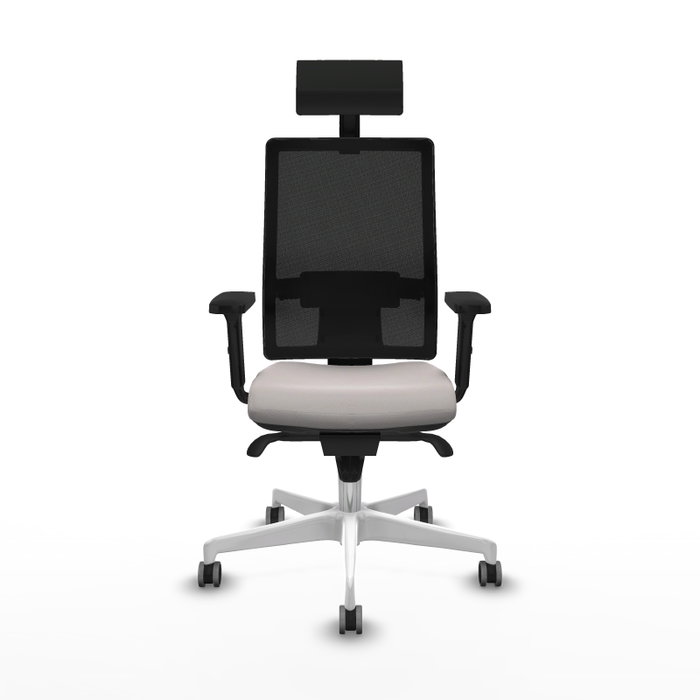 PIQUERAS Y CRESPO Silla de oficina Horna Blanca con Mecanismo Sincro PIQUERAS Y CRESPO Silla de oficina Horna Blanca con Mecanismo Sincro