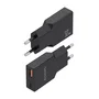 Aisens Cargador GaN Ultra Delgado 30W con USB-C y USB-A, Negro