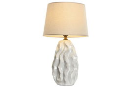 DKD Home Decor Lámpara Sobremesa Moderno Blanco 36 x 62 x 36 cm