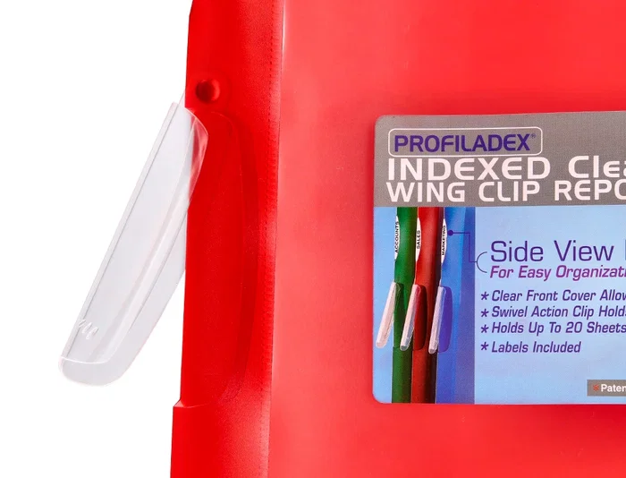 Beautone 48380 Carpeta Dossier Pinza Lateral Polipropileno DIN A4 Roja - Pack 10