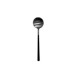 Neo Negro Cuchara Postre (Set de 12) en Acero Inoxidable 18/10